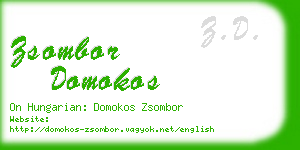 zsombor domokos business card
